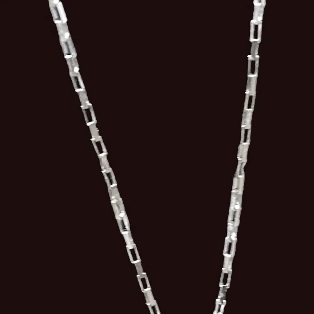 Sterling Silver 925 Love Crystal 9” Necklace - Picture 6 of 8